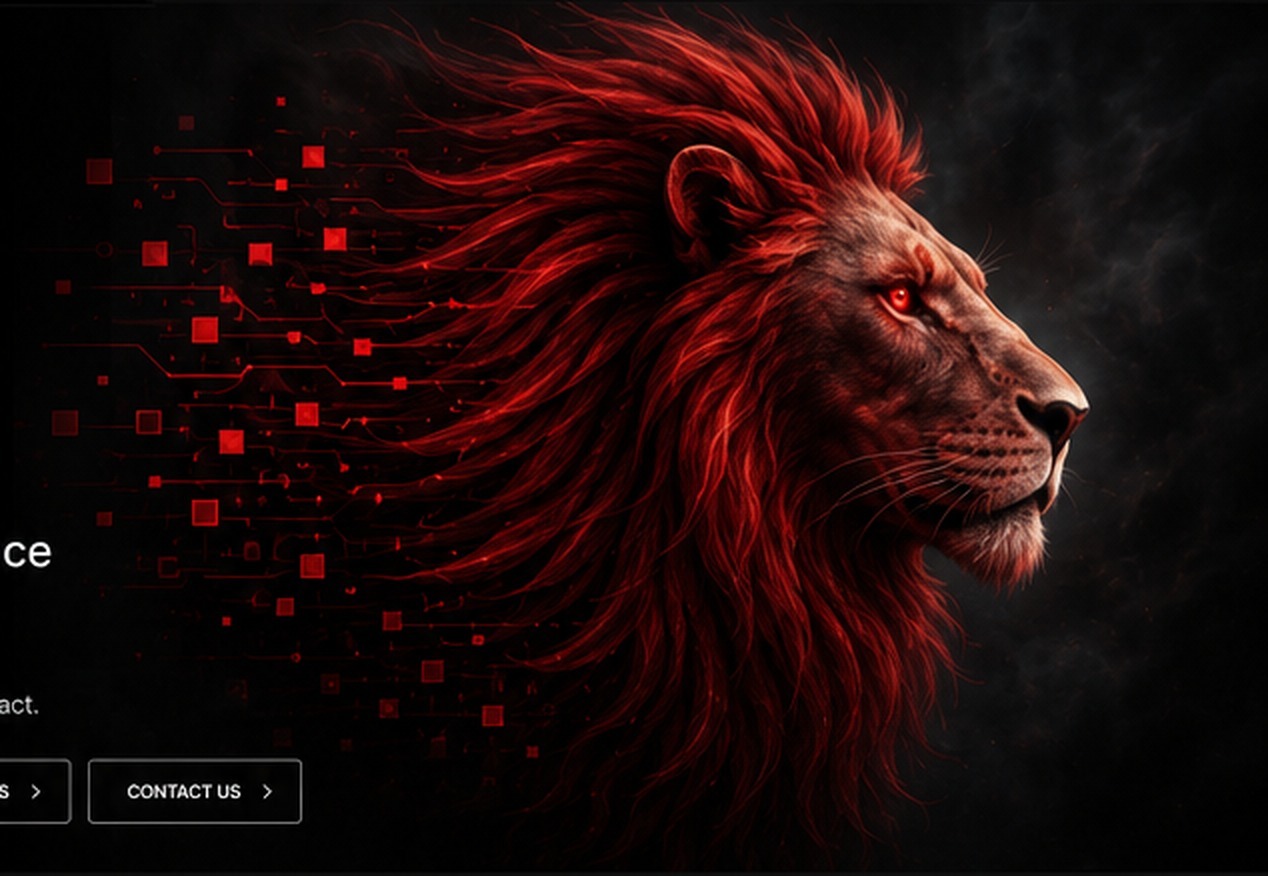 Digital lion representing Judah Corporation